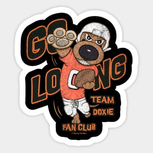 Cute Funny Doxie Dachshund Dog Football Player Sticker